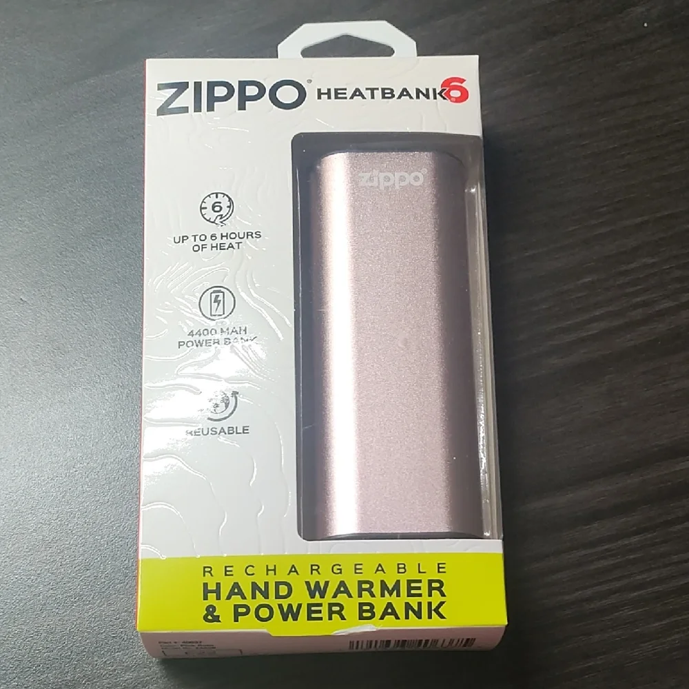 NEW! Zippo HeatBank 6 Hand Warmer & Power Bank